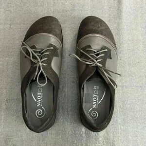 [39/US7.5-8]NAOT  Harore Gray Shimmer Leather Lace Up Comfort Shoes Sneaker Golf